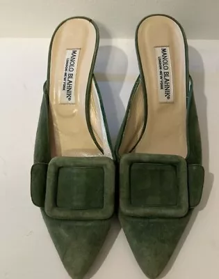 Vintage Manolo Blahnik  EU 38.5 Mules • $375