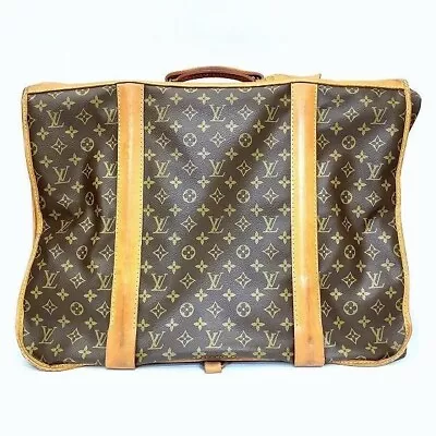 Louis Vuitton Portable Garment Travel Carry Bag Case　Monogram Leather 41x56x18cm • $799