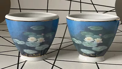 Goebel Claude Monet Water Lilies Small Miniature Vase Pair Vases X2 • £19.99