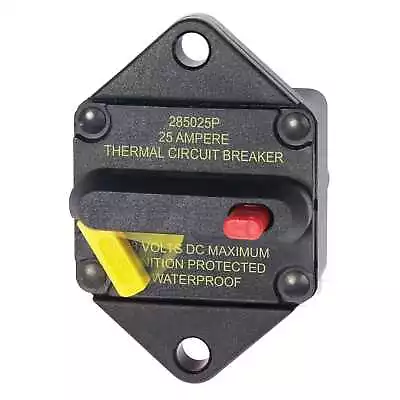 Blue Sea 7080 285-Series Circuit Breaker Panel Mount 25A Switch Marine • $44.86