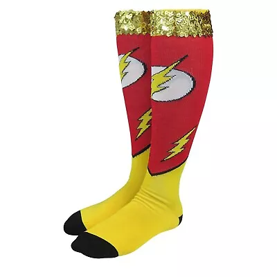 £16.85 • Buy Flash Costume Women's Knee High Socks Red