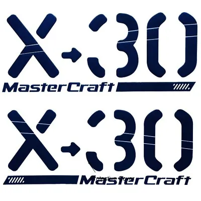 MasterCraft Boat Raised Decals 7506133K | Navy Blue X-30 (Set Of 2) • $570.49