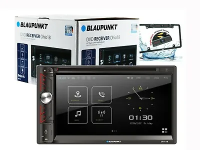 Blaupunkt Double Din Car Stereo 6.9  DVD CD Touch Screen Radio Mirror Link + Cam • $139.99