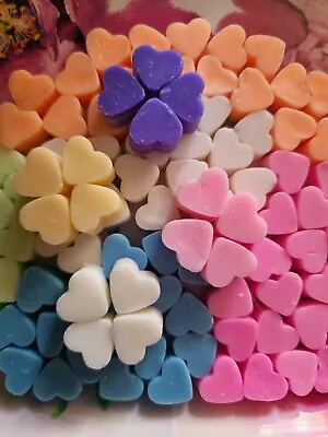 Wax Melts 20x Highly Scented Mini Hearts Soy Wax BUY 4 GET 1 FREE Many Fragrance • £2.39