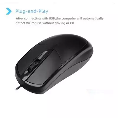 Wired Usb Optical Mouse For Pc Acer Laptop Computer Mice Scroll Wheel SALE Q0C5 • $2.82