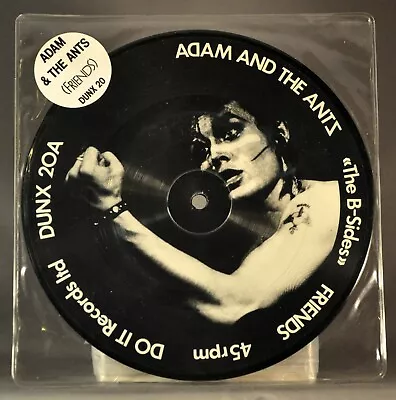 ADAM And The Ants ‎The B-Sides Orig 1982 UK 7  Picture Disc VINYL Record DUNX 20 • $6.99