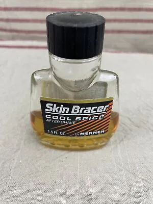 Vintage Skin Bracer Cool Spice Scent After Shave Mennen Glass Bottle • $12.88