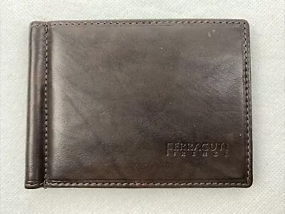 Ferracuti Firenze Mens Bifold Leather Card Organizer Wallet Vera Pelle • $29.99