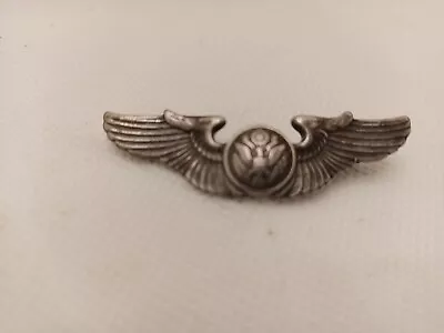 WWII US Army Sterling Silver Air Crew Corps Wing Pilot Gunner Crew AAF Bomber F • $89.25