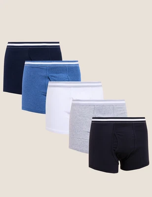£15 • Buy Ex M&S 4pk Denim Mix Pure Cotton Cool & Fresh Stretch Trunks Size 2XL