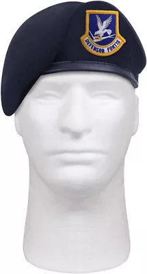 Official Inspection Ready Beret With USAF Flash Midnight Navy Blue 3 Sizes • $25.87