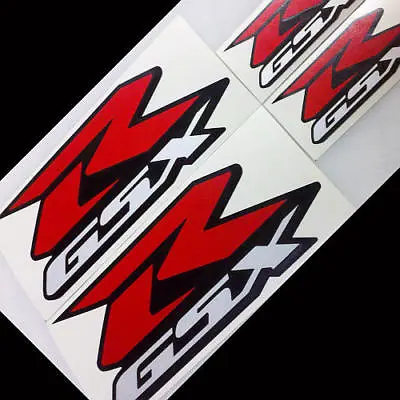 Suzuki GSXR Decals Reflective Stickers 125 150 250 600 750 1000 Red Silver Set R • $12.99