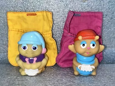 Lot Of 2 Vintage Playskool Glo Worm Friends Hasbro Glow Finger Puppets-1986 • $29.99