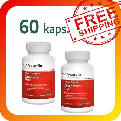 A-CARDIN 30/60/90 Cholesterol HDL LDL Clean Veins Without Cholesterol Acardin • $68.11