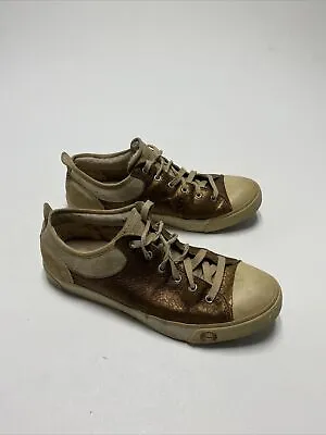 Ugg Australia Womens Evera Sneaker Shoes Metallic 1802 Lace Up Low Top Sz 9.5 • $24.90