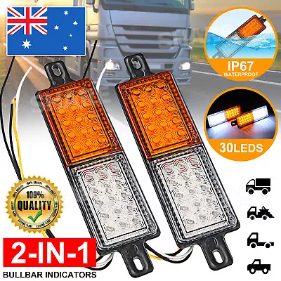 2x LED Bullbar Indicator Tail Lights Front Park DRL Light For ARB TJM Lamp • $23.85