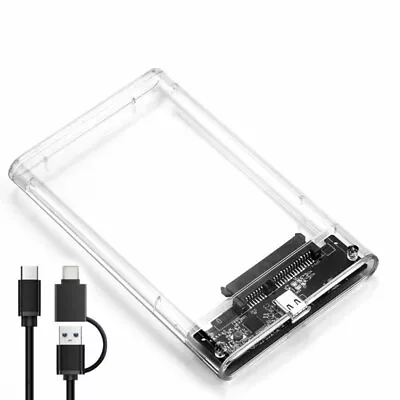 $24.99 • Buy USB 3.1 SATA Hard Drive Case Enclosure Type C, 2.5  External HDD/ SSD Case