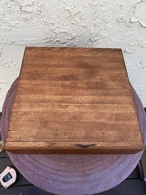 Vintage Munising Wood Butcher Block 11” X 11” Solid! • $42.99