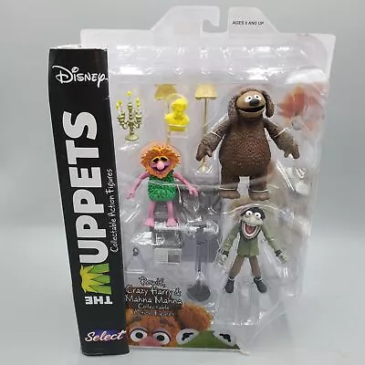 Muppets Rowlf Mahna Crazy Harry Action Figure Diamond Select Muppet Figures • $196.14