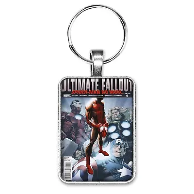 Ultimate Fallout #4 Cover Key Ring Or Necklace 1st Miles Morales As Spider-Man • £10.41