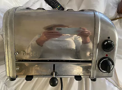 £78 • Buy Dualit 4 Slot Classic Vario Stainless Steel Toaster Industrial Working Chrome