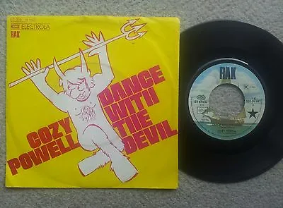 Cozy Powell Dance With The Devil German  7 Inch Vinyl Single 1973 Mega Rare ! • £10.33