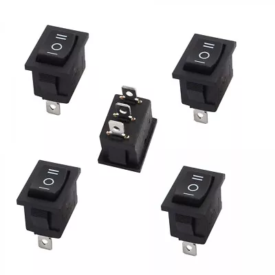 5x 3-Position Rocker Switches 12V Car AC 6A/250V 3-Pin ON-OFF-ON DC 1/2  X 3/4  • $7.95