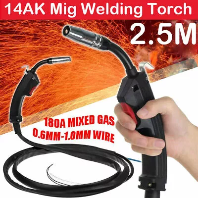 14AK Gas-Electric Mig Torch Welder Welding Gun Replacement Parts Euro Connector • £22.45