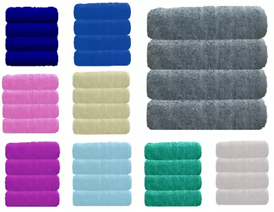 4X EXTRA LARGE Bath Sheets Towels 100% Cotton Soft Egyptian Jumbo Size 80X160cm • £10.99