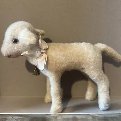 Vintage Mohair Steiff Lamb With Button Lamby • $90