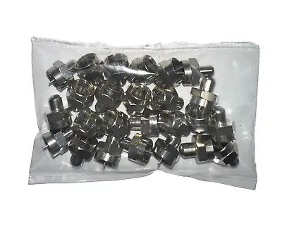 25 Pack- F-type 75 Ohm Terminator Coax Coaxial Cable Cap Adapters Connectors Lot • $10.50