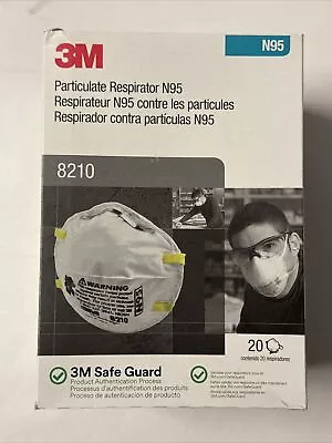 3M Particulate Respirator N95 8210 20 Pack Box • $14.99