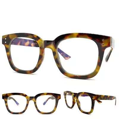 Men's Classic Vintage Retro Style Computer Clear Lens EYE GLASSES Tortoise Frame • $29.99