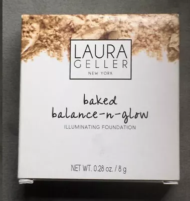 Laura Geller Baked Balance N Glow Illuminating Foundation 8g ~ DEEP  New • £18