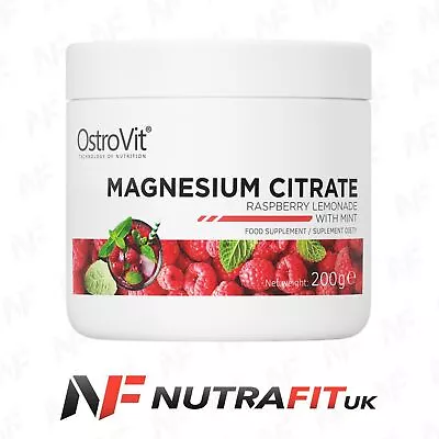 £10.49 • Buy OSTROVIT MAGNESIUM CITRATE Essential Mineral Powder RASPBERRY LEMONADE MINT 200g