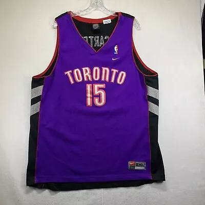 Authentic Vince Carter Toronto Raptors Jersey Size 52 XXL Nike Swingman • $129.99