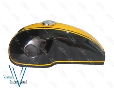 For Benelli Mojave Bike Black And Yellow Painted Gas Fuel Petrol Tank + Cap @US • $211.40