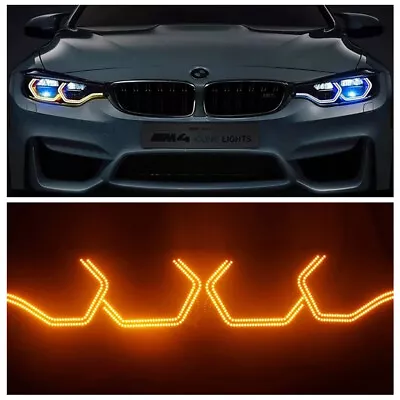 For BMW E90 E91 E92 M3 Concept M4 Iconic Style LED Angel Eyes Turn Signal Light • $78.99