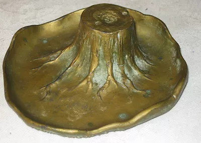 Mcclelland Barclay War Ii Bronze Metal Forest Tree Stump Art Ashtray Tray Bowl • $595