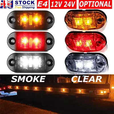 $17.97 • Buy Led Clearance Lights Side Marker Lamp Trailer Truck Caravan Rv Red Amber White