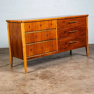 Mid Century Modern Dresser Credenza Broyhill Saga 6 Drawer Star Brazilia Danish • $1198.98