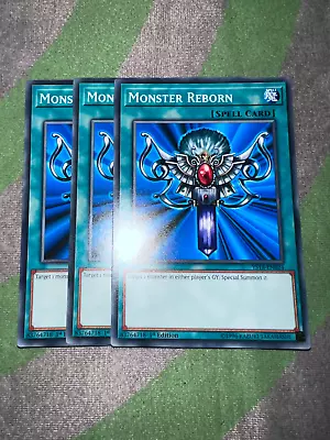 Yu-Gi-Oh 3x Common Monster Reborn YS18-EN024 English Near Mint • $1.99