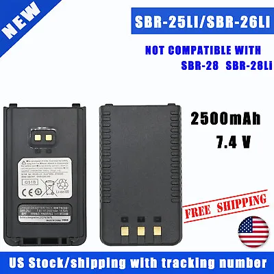 Battery SBR-26LI For Yaesu FT-25R FT-65R FTA-250 FT25R FT65R FT-25 FT-65 2500mAh • $24.69