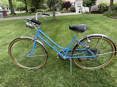 Vintage 1974 Schwinn Collegiate 5 Speed Bicycle Opaque Blue • $150