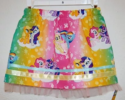 Girl's Skirt Made W/licensed My Little Pony Cotton Fabric-Sz. S (3/4) • $8.99