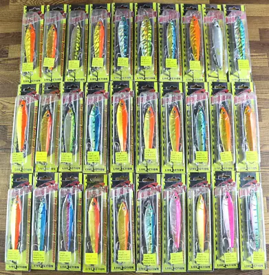 Megabait 3-3/4  Live Action Jig Lures 2-1/2oz LOT OF 30 • $144