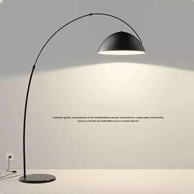 173cm Height Minimalist Floor Lamp Nordic Tall Luxury Arc Curved Black Shade • $399