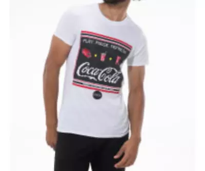 Coca Cola Start T-shirt -White With Coca Cola Logo - Unisex - Small  • £8.94