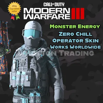 Call Of Duty Modern Warfare 3 - Monster Energy -zero Chill Skin Operator Cod Mw3 • $9.49