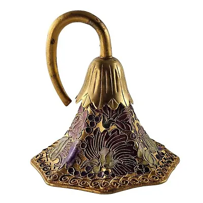 Vintage Cloisonne Enamel & Brass Bell 3.25  • $15.25